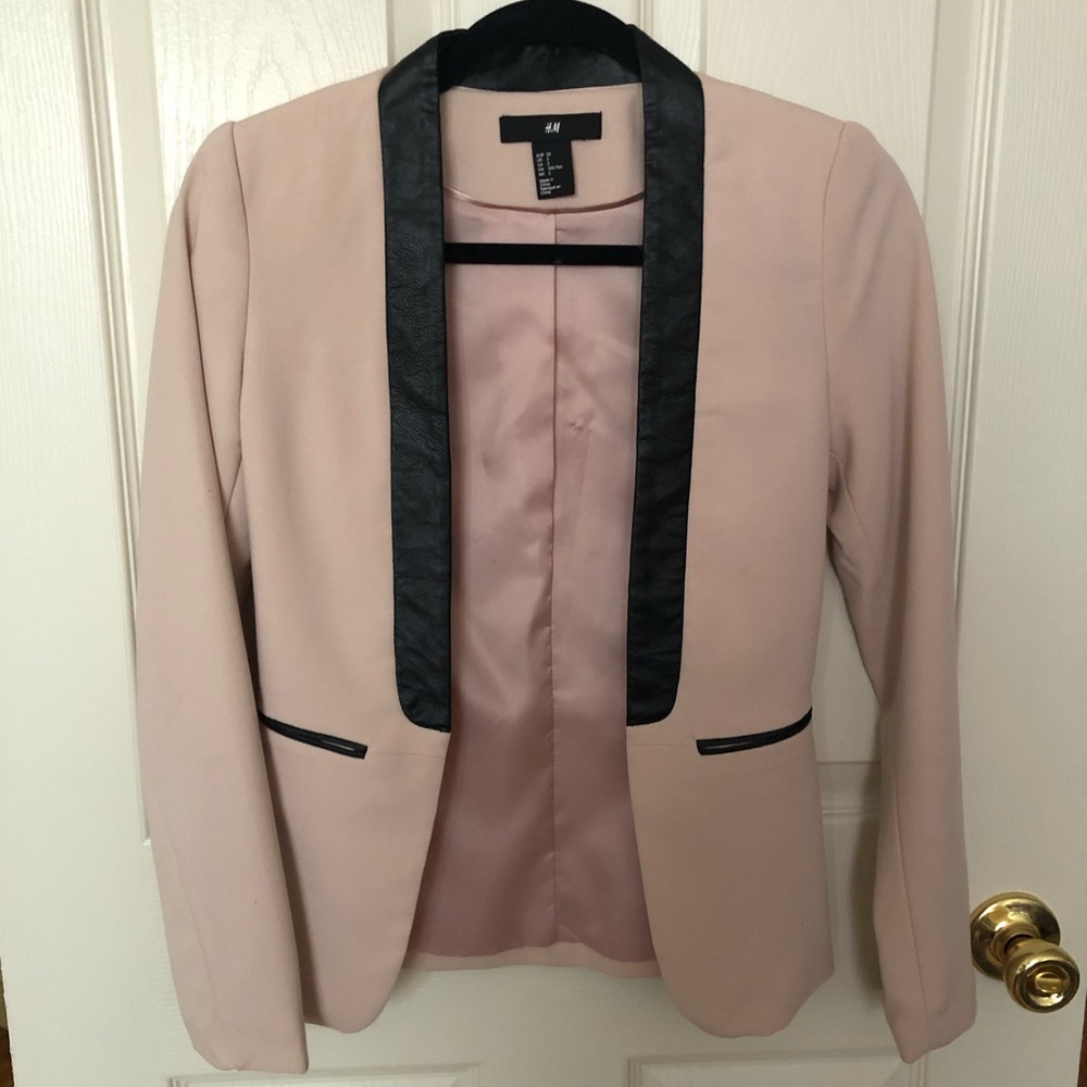 Pink and black blazer